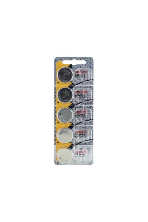 Maxell Cr2016 Hologram 3V Lityum Düğme Pil 5'Li Paket - Image 1