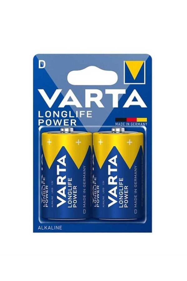 Varta Longlife Power Alkalin 2 Li Paket Büyük D Boy - Image 1