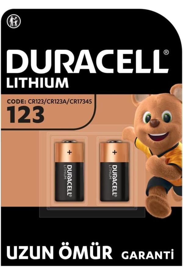 Duracell Cr 123 Yüksek Güçlü Lityum Pil (2'Li Paket) 3V (Cr123 / Cr123A / Cr17345) - Image 1
