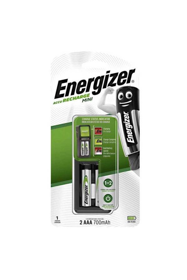 Energizer Mini Pil Şarj Cihazı + 700 Mah Aaa 2'Li Şarj Edilebilir Pil - Image 1