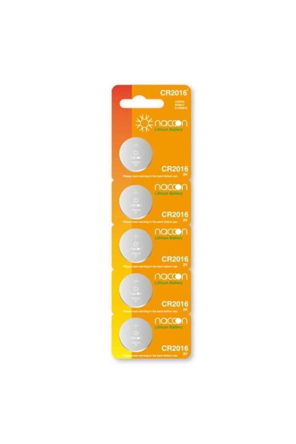 Naccon Cr2016 3V Lityum Pil 5'Li Paket - Image 1