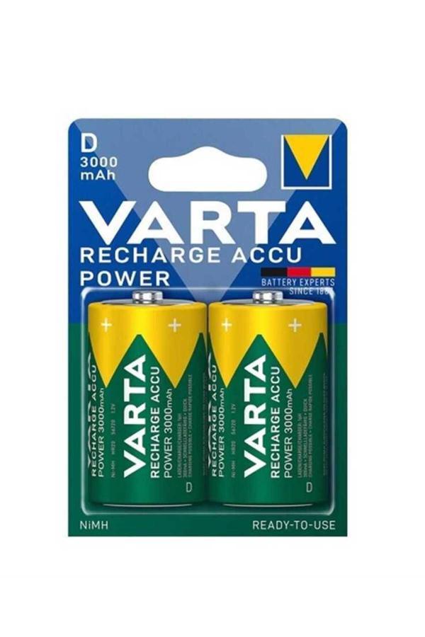 Varta 56720 Power 3000Mah D Şarj Edilebilir Büyük Pil 2Li Blister - Image 1