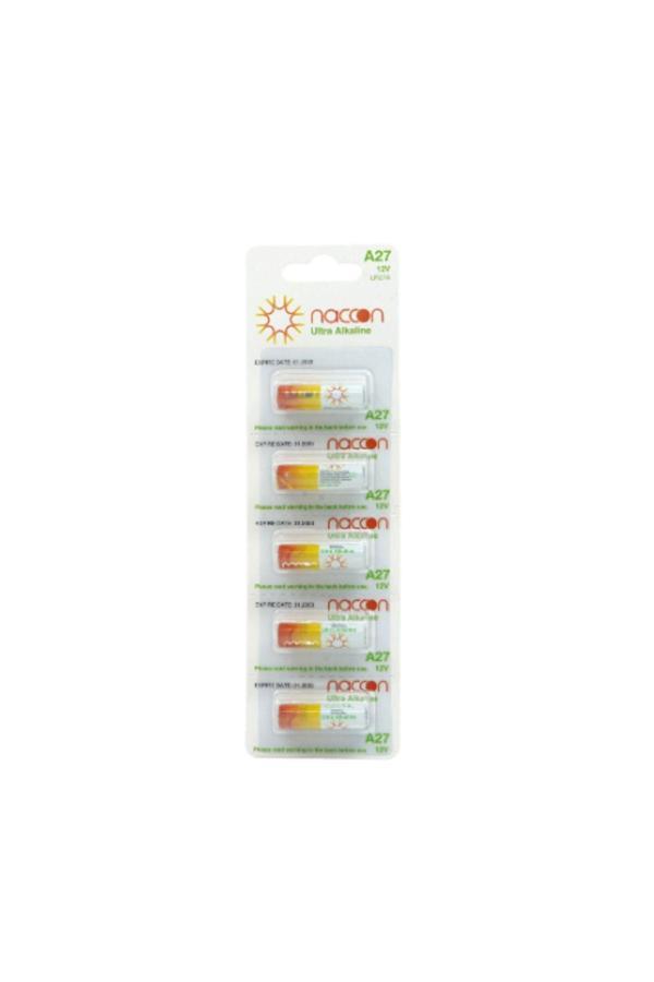Naccon Ultra Alkalin A27 27A 12V Garaj Kapı Kumanda Pili - Image 1