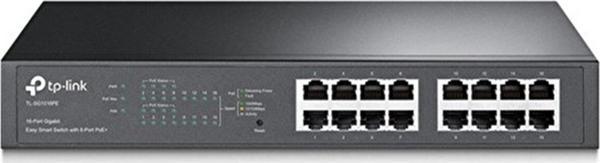 Tl-Sg1016Pe 8 Port Poe+ 16 Port 10-100-1000 Mbps Switch Çelik Kasa Rack Mount - Image 1