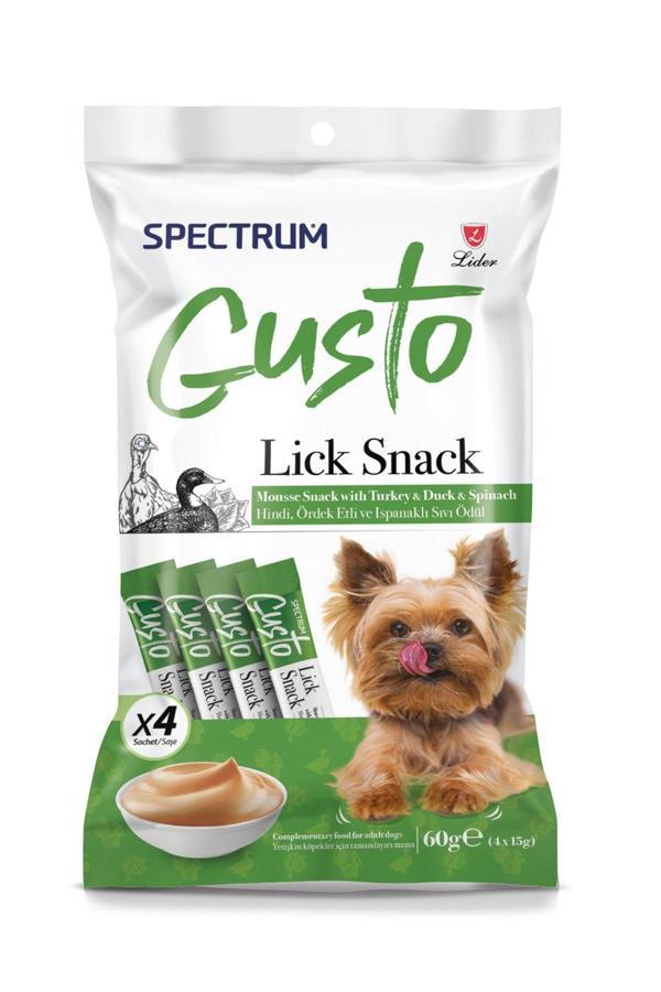 Gusto Hindi, Ördek Etli ve Ispanaklı Köpek Sıvı Ödülü 4x15 G - Image 1