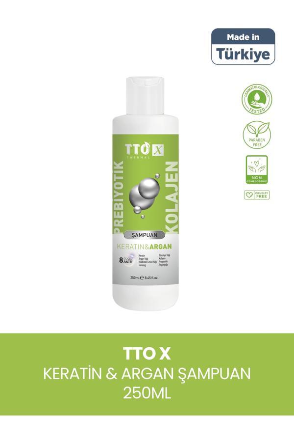 TTO-X Prebiyotik & Kolajen Keratin ve Argan 250ml  ( Cocamidopropyl,Butyrospermum,Niacinamide,) - Image 1