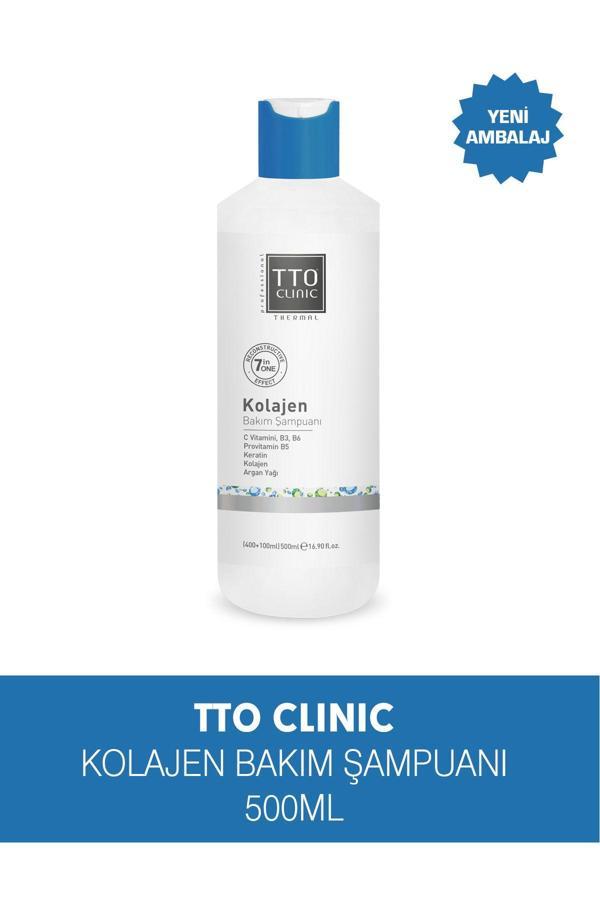 TTO Clınıc Kolajen Bakım Ve Hacim Şampuanı 400 ml (ÇAY AĞACI YAĞI / TEA TREE OIL) - Image 1