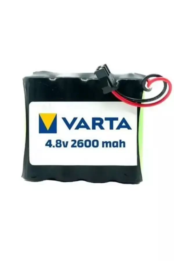 Cheetah Uzaktan Kumandalı Uyumlu 4.8V 2600MAH Varta Oyuncak Araba Bataryası Siyah Soket - Image 1