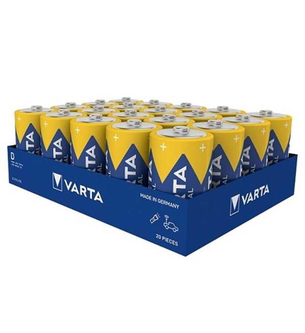 Varta 4020 Endüstriyel Alkalin D Size Büyük Boy Pil 20Li - Image 1