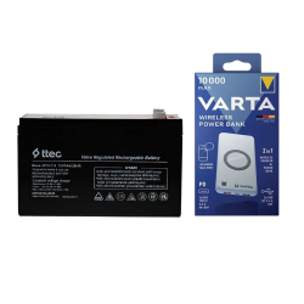 8 Adet Ttec 12V 7A Akü  Varta 10.000Mah Powerbank Hediyeli - Image 1