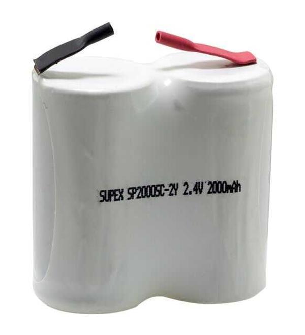 SUPEX Nİ-CD 2.4V SC 2000MAH 2Lİ 2YYANYANA SÜPÜRGE - Image 1