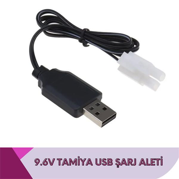 9.6v 2li Tamiya Soketli USB Şarj Cihazı - Image 1