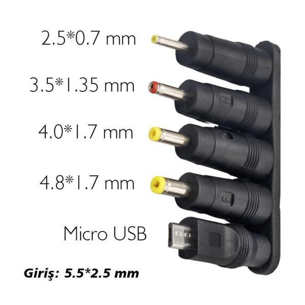 WEKO YERLİ ÜRETİM ÇOKLU YEDEK ADAPTÖR UÇ ÇEVİRİCİ (2.5x0.7MM- 4.8x1.7MM- 3.0X1.1MM-4.0X1.7MM- MICRO USB) 0.77 - Image 1