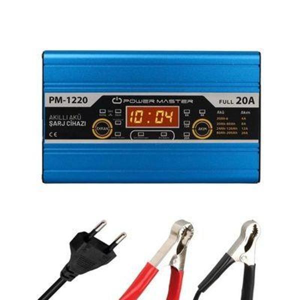 Powermaster PM-1220 12 Volt Max 20 Amper Akü Şarj Cihazı - Image 1