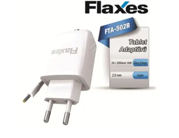 Flaxes FTA-502B Beyaz Tablet Adaptörü - Image 1
