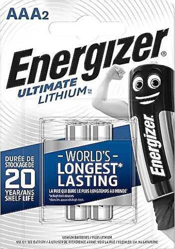 Energizer Ultimate Lithium AAA 2'li İnce Kalem Pil - Image 1
