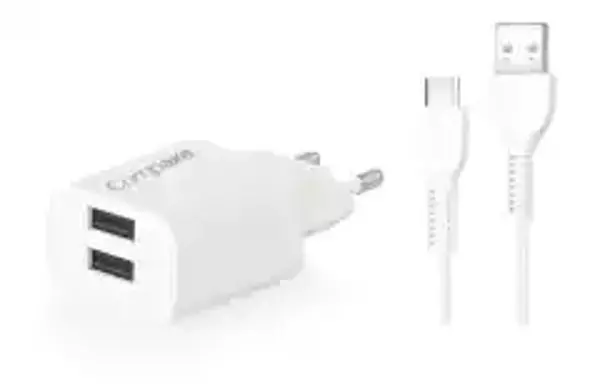 Compaxe Çift USB Girişli Micro-USB Uyumlu Kablolu Set CTA-521DUMB24 - Image 1