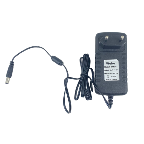 Weko 12 Volt 1 Amper Plastik Kasa Priz Tipi Adaptör (5.5x2.5 Uçlu) - Image 1