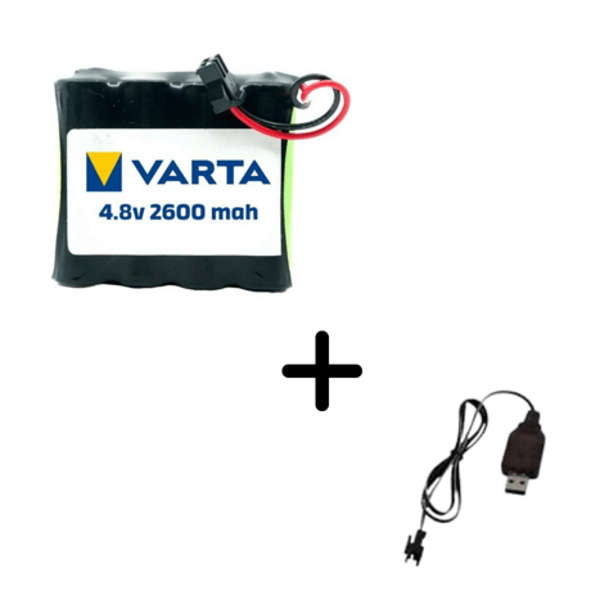 Tnl Eufy Rastar Uzaktan Kumandalı Varta Şarjlı Araba Pili 4.8V 2600MAH+USB Şarj Cihazı - Image 1