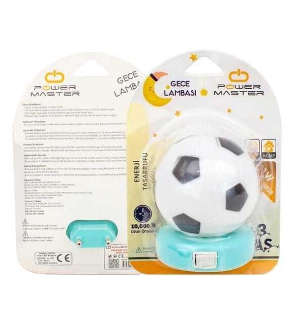 Powermaster PM-4451 Siyah - Beyaz Taraftar Gece Lambası - Image 1