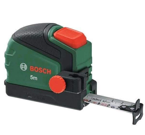 Bosch Şerit Metre 5m metrik ( Otomatik kilit fonksiyonu ve akıllı kalem klipsli ) - Image 1