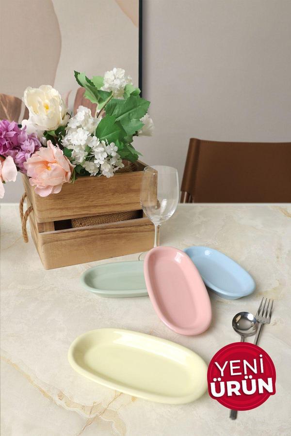 Keramika Mix Hitit Kayık Tabak 16 Cm 4 Adet 103-307-405-551 - Image 1