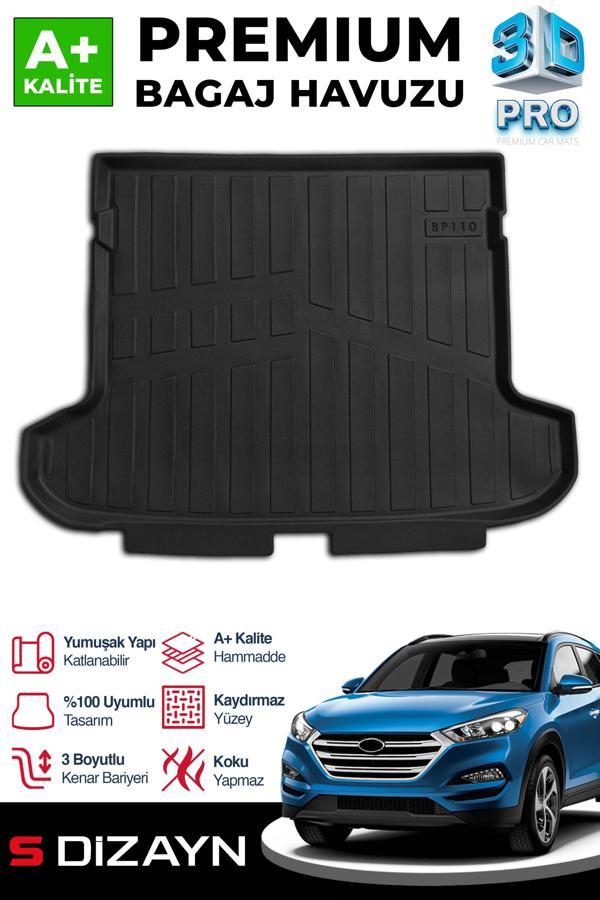 S-Dizayn Hyundai Tucson 3D Pro Bagaj Havuzu 2015-2021 A+ Kalite - Image 1