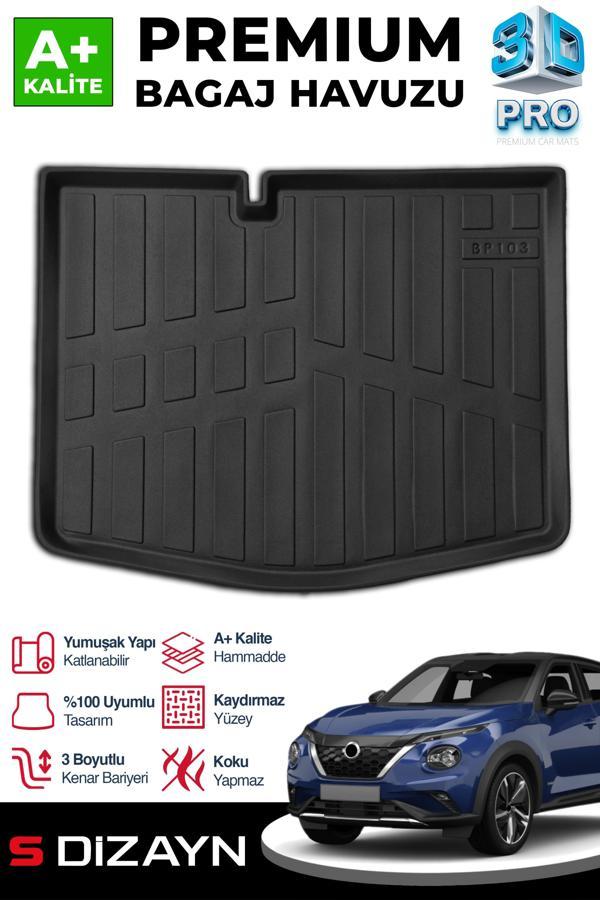 S-Dizayn Nissan Juke 3D Pro Bagaj Havuzu 2020 Üzeri A+ Kalite - Image 1