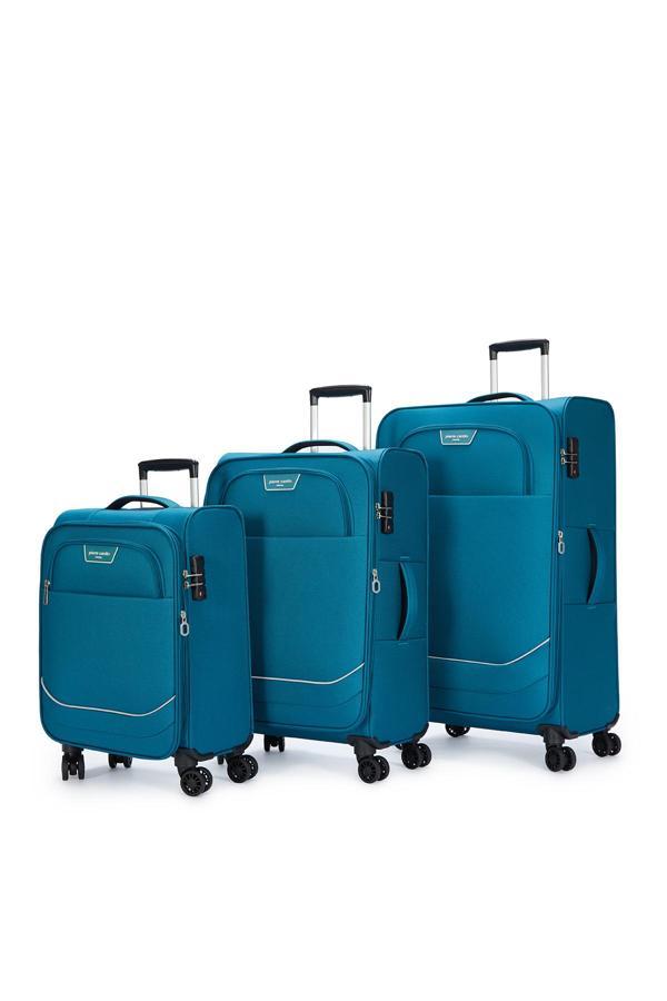 Pierre Cardin Ultra Light 3'lü Valiz Seti Büyük - Orta ve Kabin Boy Petrol PC7050 - Image 1