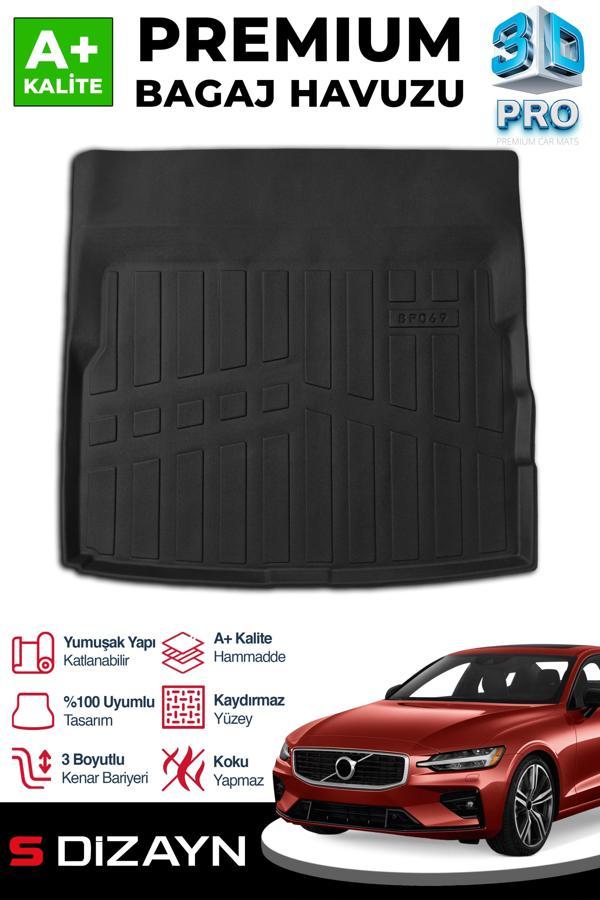 S-Dizayn Volvo S60 3D Pro Bagaj Havuzu 2018 Üzeri A+ Kalite - Image 1