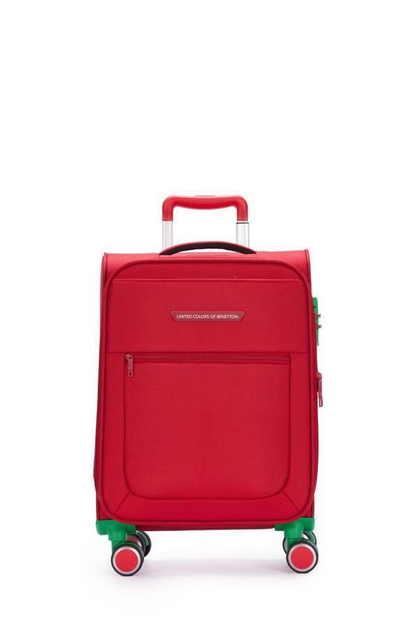 United Colors Of Benetton Ultra Light Kumaş Kabin Boy Valiz Kırmızı BNT2800 - Image 1