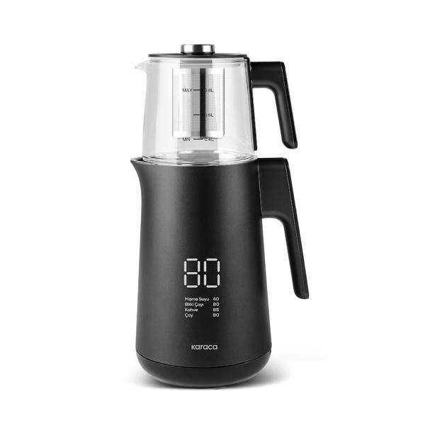 Karaca Cool Touch 1502 Çift Cidarlı Dijital Ekran Çay Makinesi Black - Image 1
