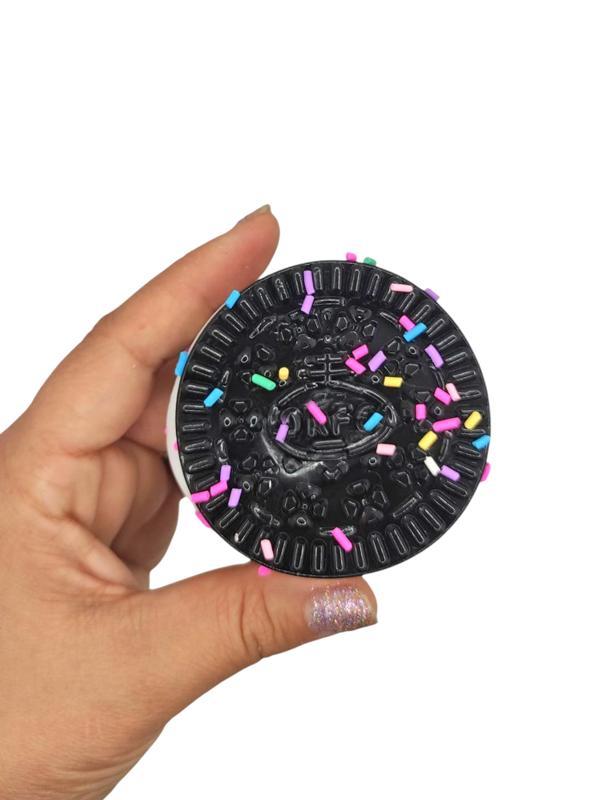 Yuvarlak Bisküvi Şekilli Squishy Taba Sukuşi Yumuşacık 6,5 cm Sukuşi - 1 Adet - Image 1