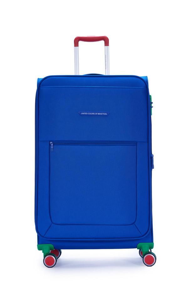 United Colors Of Benetton Ultra Light Kumaş Büyük Boy Valiz Sax BNT2800 - Image 1