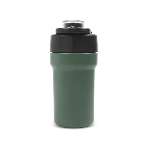 Karaca Thermosteel Camping 2 in 1 Çelik Termos Haki 450 ml - Image 1