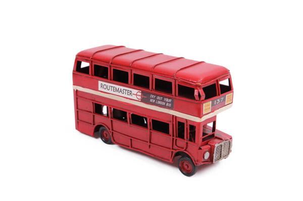  Dekoratif Metal Araba Londra Şehir Otobüsü 1510a-8272 Model-M53 - Image 1
