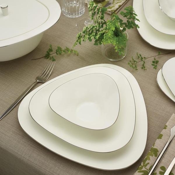 Karaca Fine Pearl Extra Trio 62 Parça 12 Kişilik Yemek Takımı Platin - Image 1