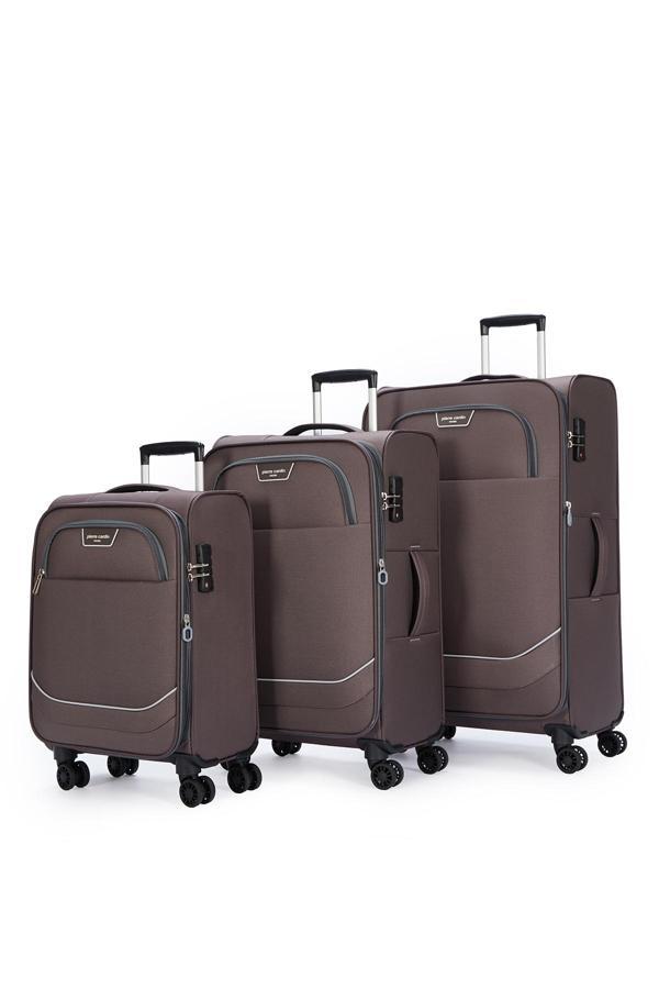 Pierre Cardin Ultra Light 3'lü Valiz Seti Büyük - Orta ve Kabin Boy Antrasit PC7050 - Image 1