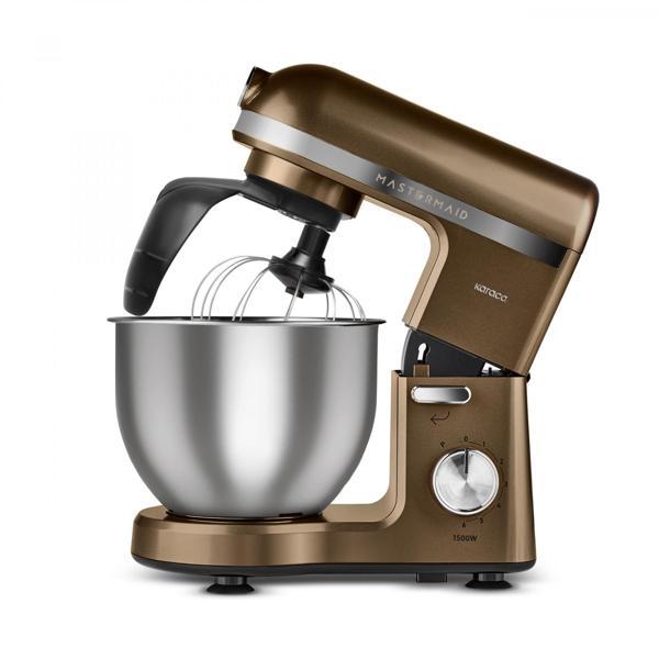 Karaca Mastermaid Chef Pro Çift Kollu Hamur Yoğurma Makinesi Walnut Brown 1500 W 5L - Image 1