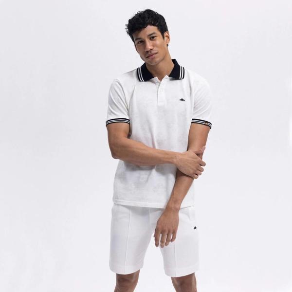 Ellesse Erkek Beyaz Polo Yaka Tişört – EM381-WT - Image 1