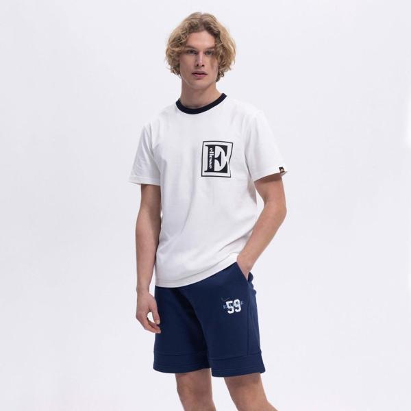 Ellesse Erkek Kırık Beyaz Tişört EM458 - Image 1