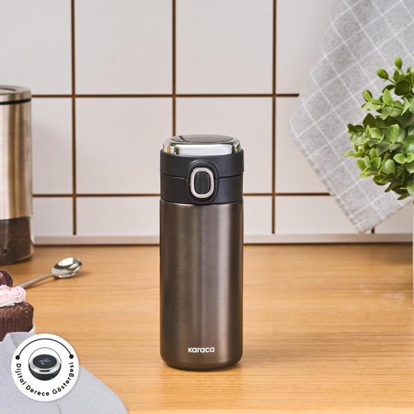 Karaca Darker Dijital Çelik Sızdırmaz Termos 310 ml - Image 1