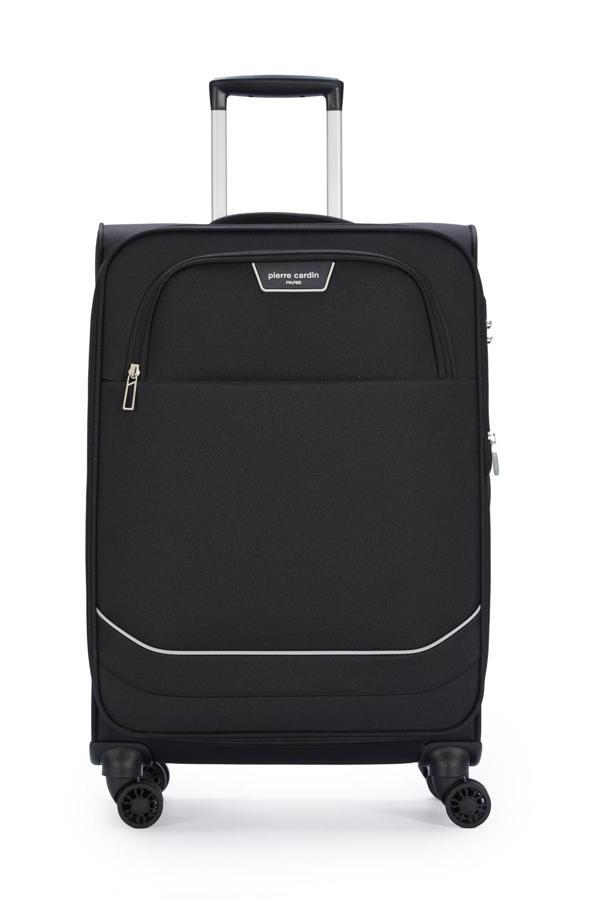 Pierre Cardin Ultra Light Kumaş Orta Boy Valiz Siyah PC7050 - Image 1