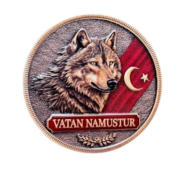 BOZKURT 3 BOYUT VATAN NAMUSTUR Peç- 3d Arma - TPU Patch - Image 1