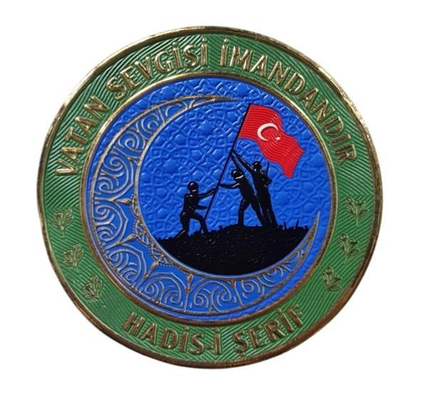 ASKER PEÇ - VATAN SEVGİSİ İMANDANDIR - Arma - TPU Patch - Image 1
