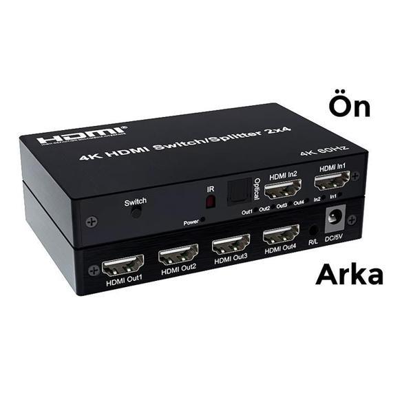 SLine 2x4 HDMI Switch-Splitter 4Kx2K - Image 1