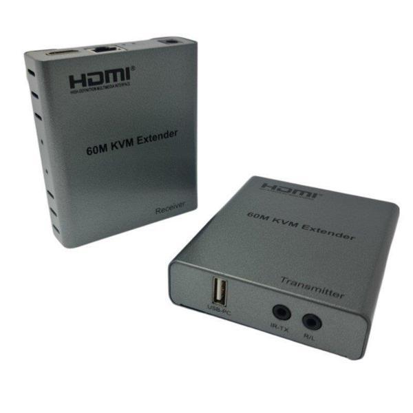 Herz 60Metre HDMI+USB+IR To Cat6 KVM Extender - Image 1