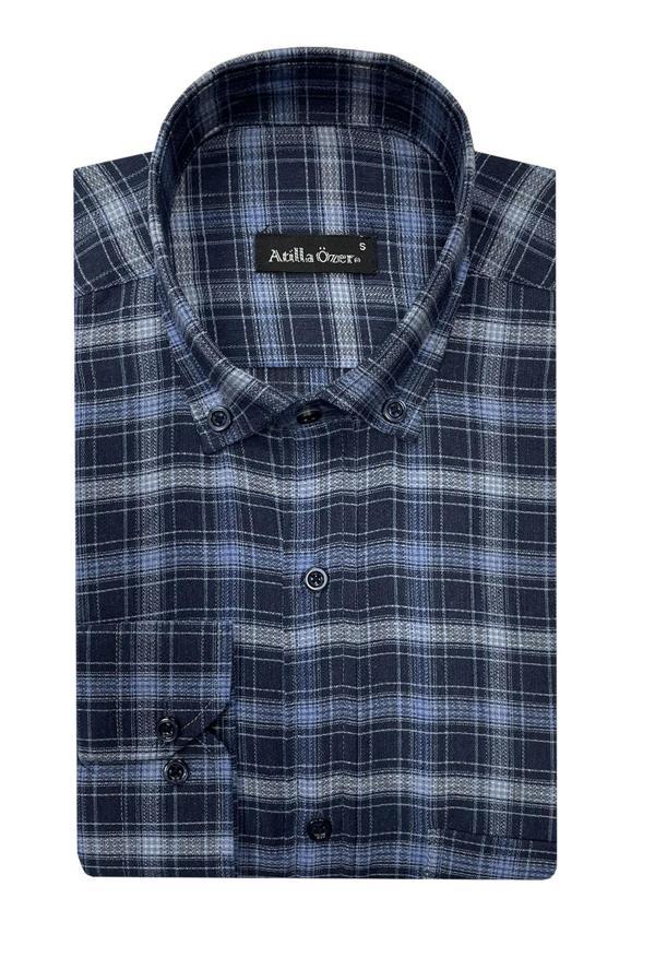 Atilla Özer Uzun Kol Klasik Erkek Gömlek 7331 - Image 1
