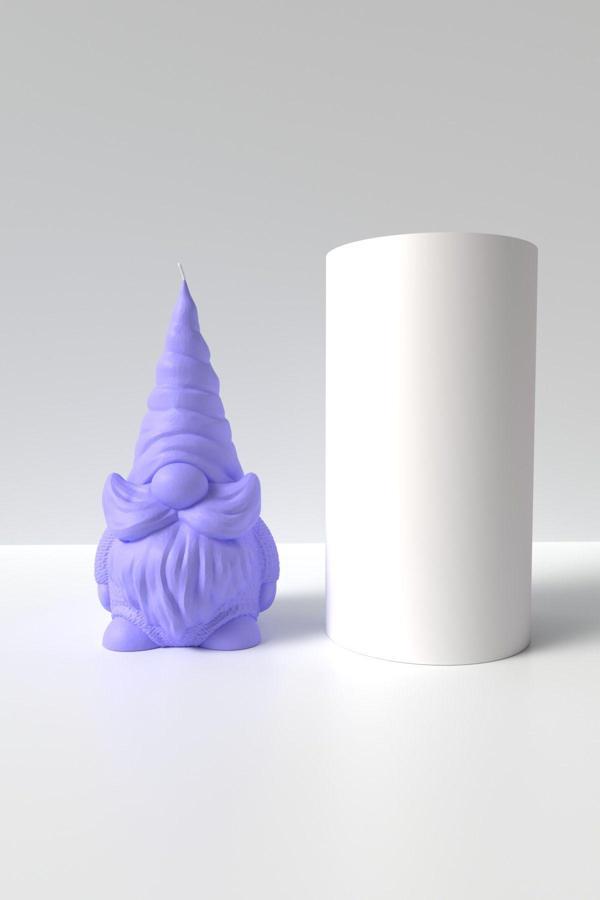 CageartStudio Yer Cüceleri Mum Silikon Kalıp - Cüce 2 Mum Kalıbı Mum Yapım Malzemeleri M2 - Image 1