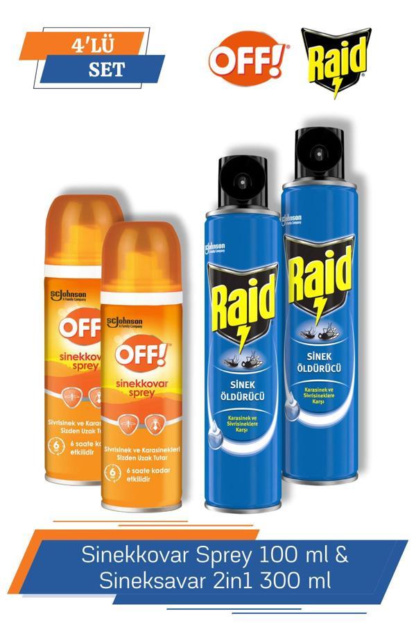 Sinekkovar Sprey 100 ml & Raid Sineksavar 2in1 300 ml - Image 1